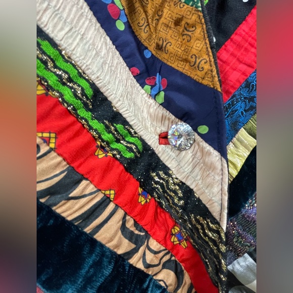 🚚 MOVING SALE Vintage Multi-Ribbon Jaquard Blazer Jacket by Chun Yuen - Picture 5 of 16